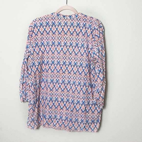 Roberta Roller Rabbit Women's Vneck Tunic Silk Blouse Long sleeve Size XL - Picture 2 of 9